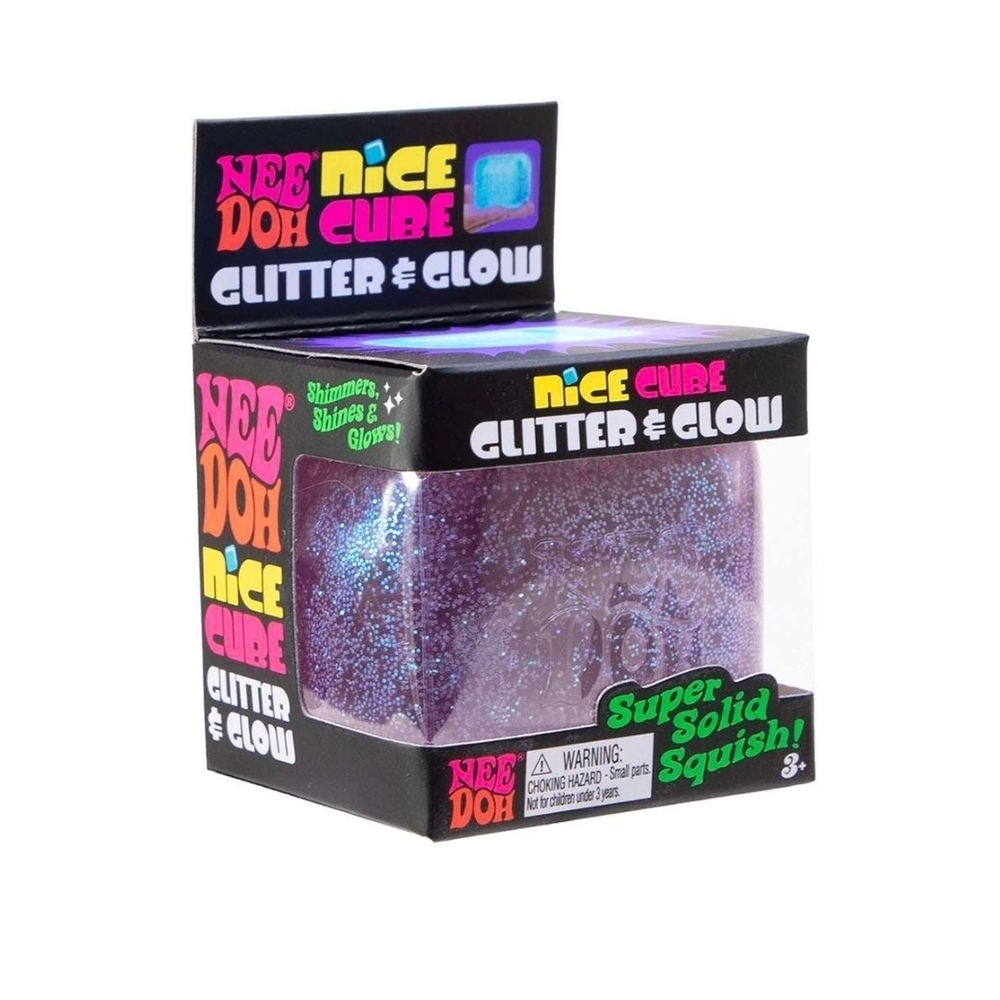 Nee Doh Glitter & Glow Cube